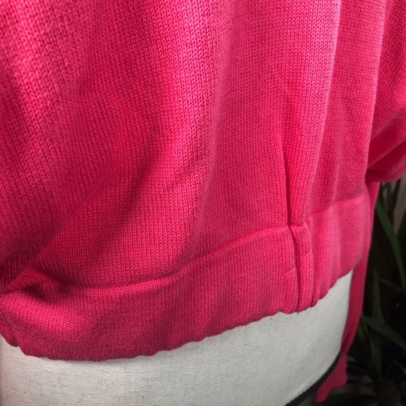 NWT Abound V-neck Knit sweater Pink Magenta Medium - Picture 6 of 7